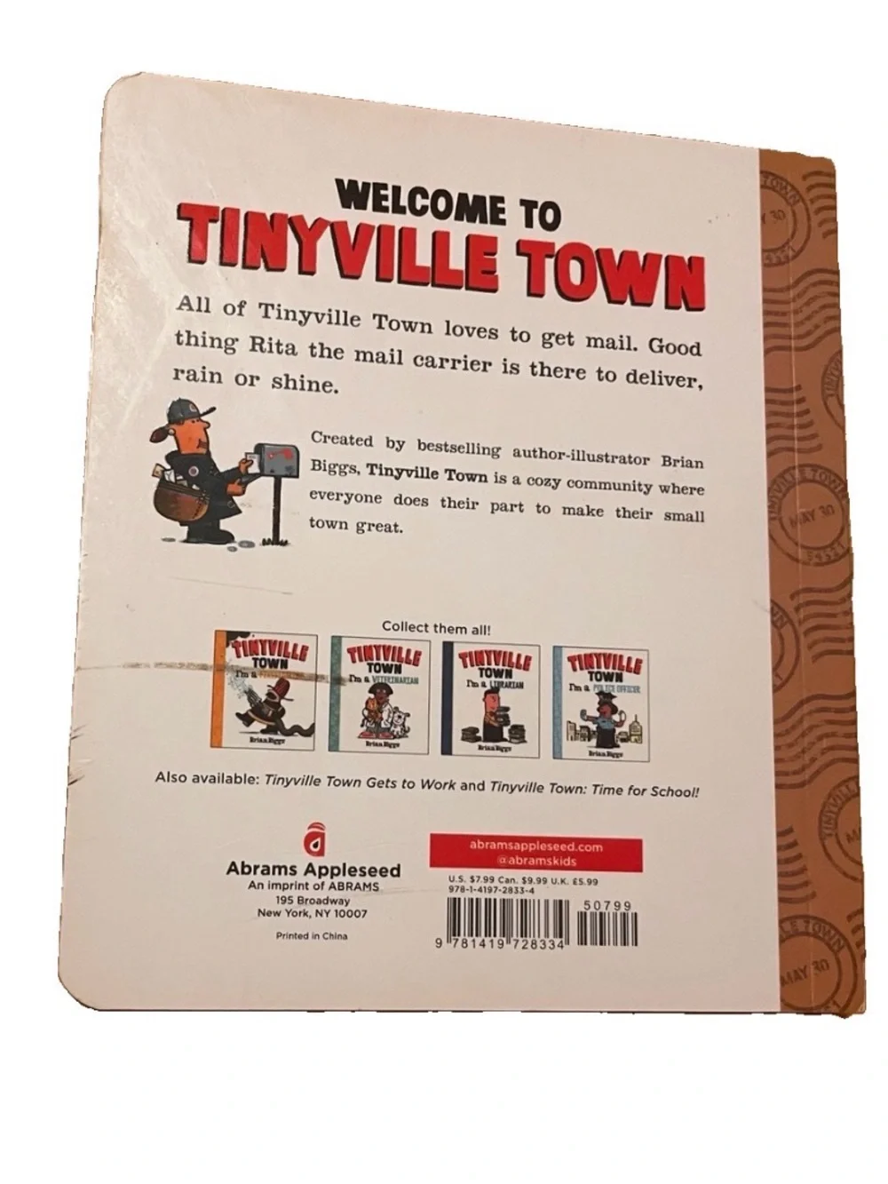 Tinyville Town: I'm a Mail Carrier Board Book Brian Biggs Children's Community